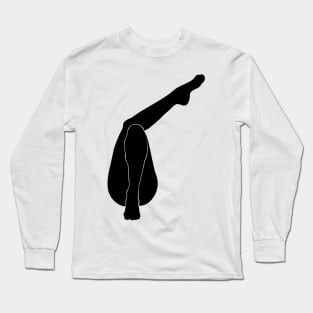 woman silhouette Long Sleeve T-Shirt